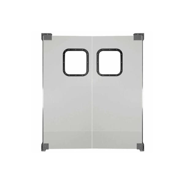 Chase Industries,. Chase Doors Light to Medium Duty Service Door Double Panel Gray 6' x 7' 7284NWD-MG - main